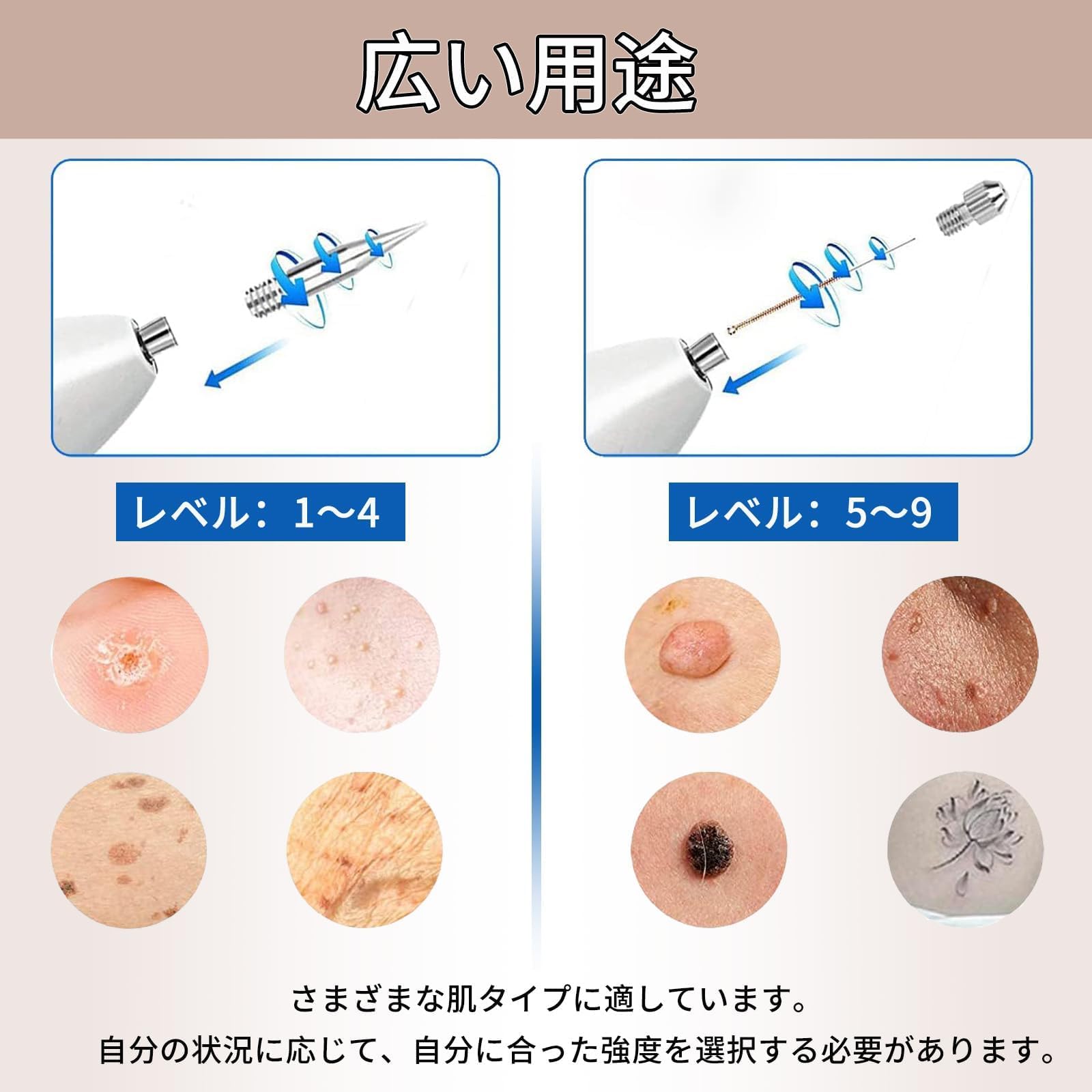 Amazon.co.jp: 美顔器 9段階レベル調節可能 LED表示 照明ブルーライト